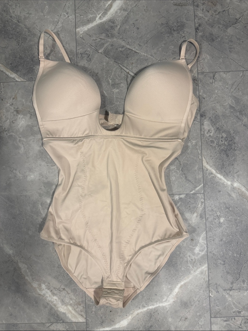 Nude Shapewear One-Piece with Light Support